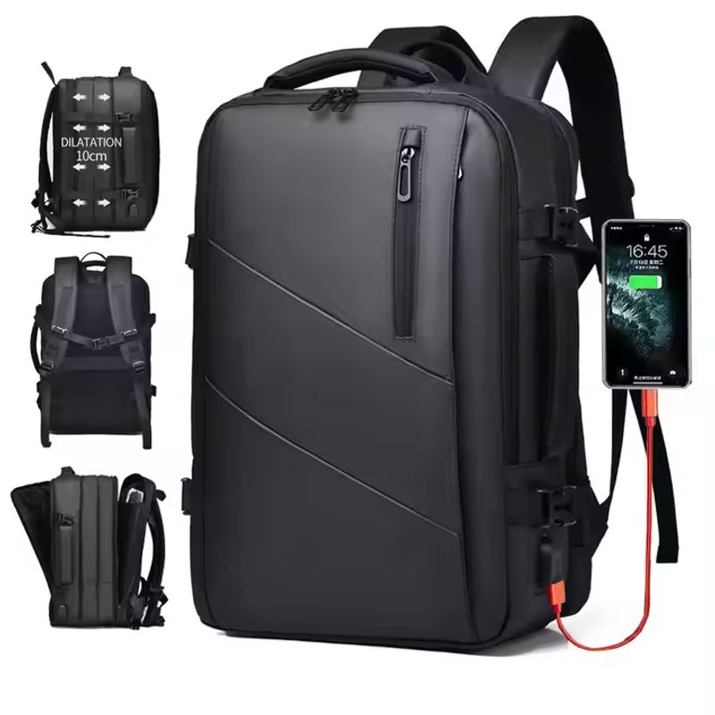 GENERAL - Mochila Antirrobo Ejecutiva Impermeable con Carga USB - Expansible