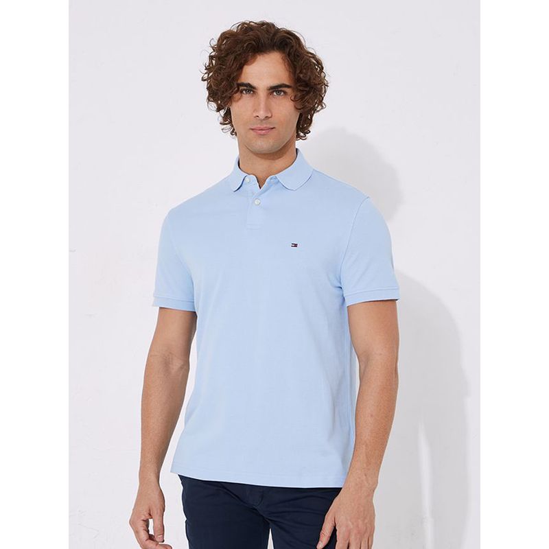 TOMMY HILFIGER - Polo celeste 1985 de corte regular Tommy Hilfiger