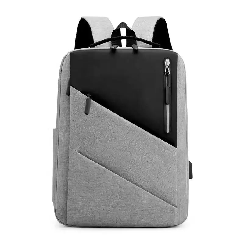 GENERAL - Mochila Urbana Bicolor con Carga USB - Impermeable y Antirrobo