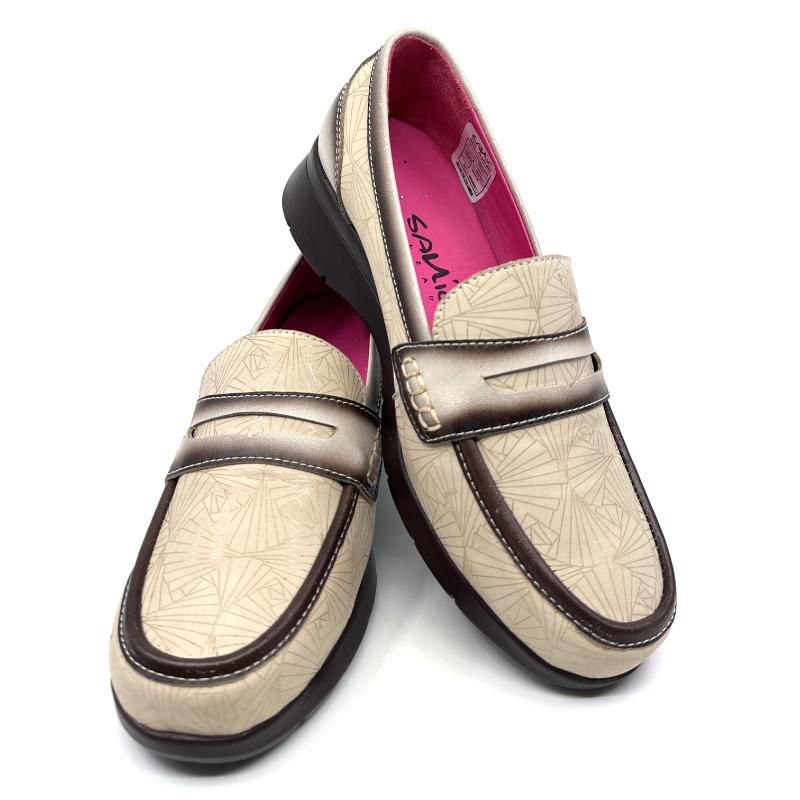 GENERICO - Calzado Sanic Mocasin para Mujer Fabricado 100% en Cuero