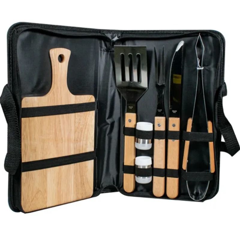 GENERICO - Utensiliios De Asado Bbq Set X7 Piezas