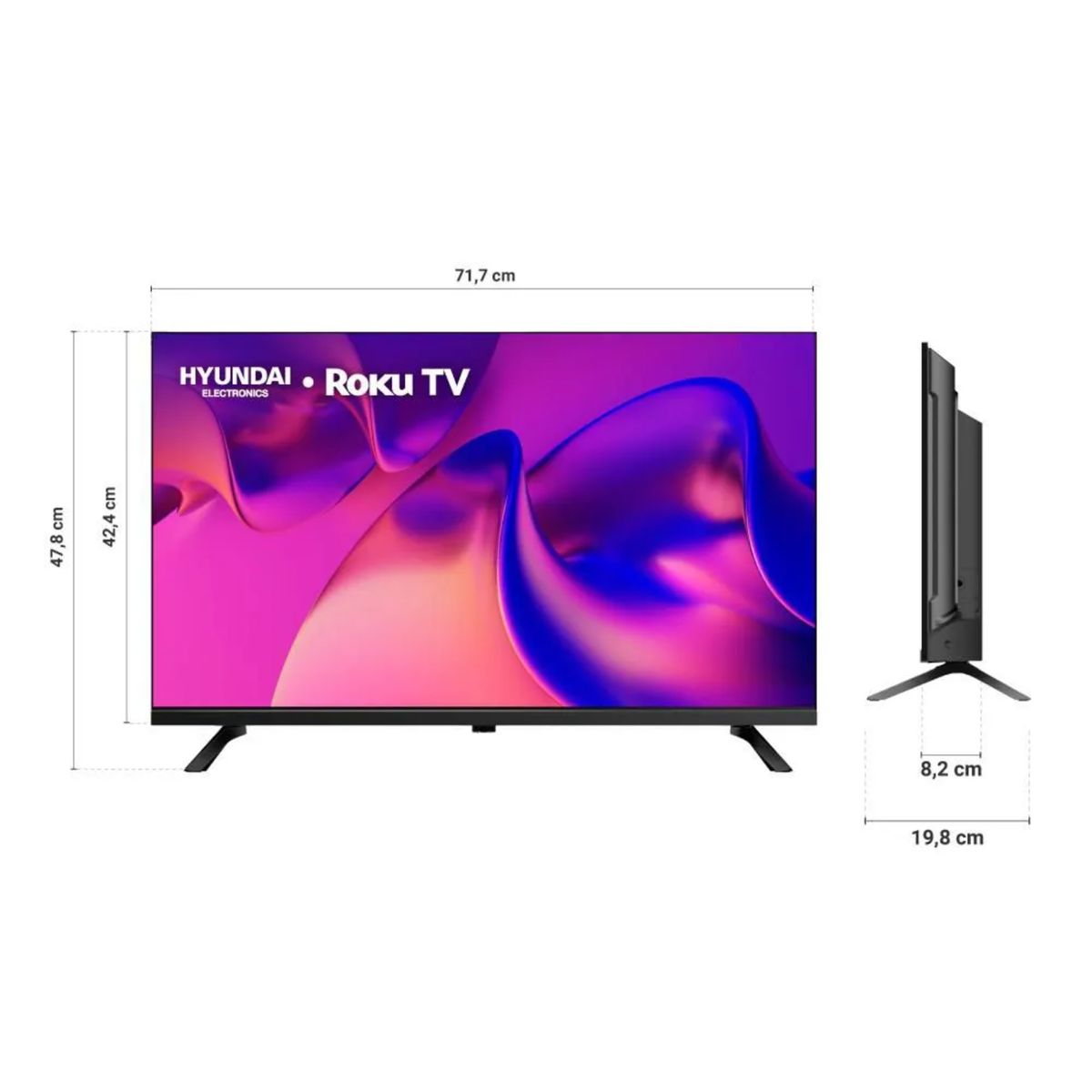 HYUNDAI - Televisor HYUNDAI 32 pulgadas LED Hd Smart TV HYLED3257RiM