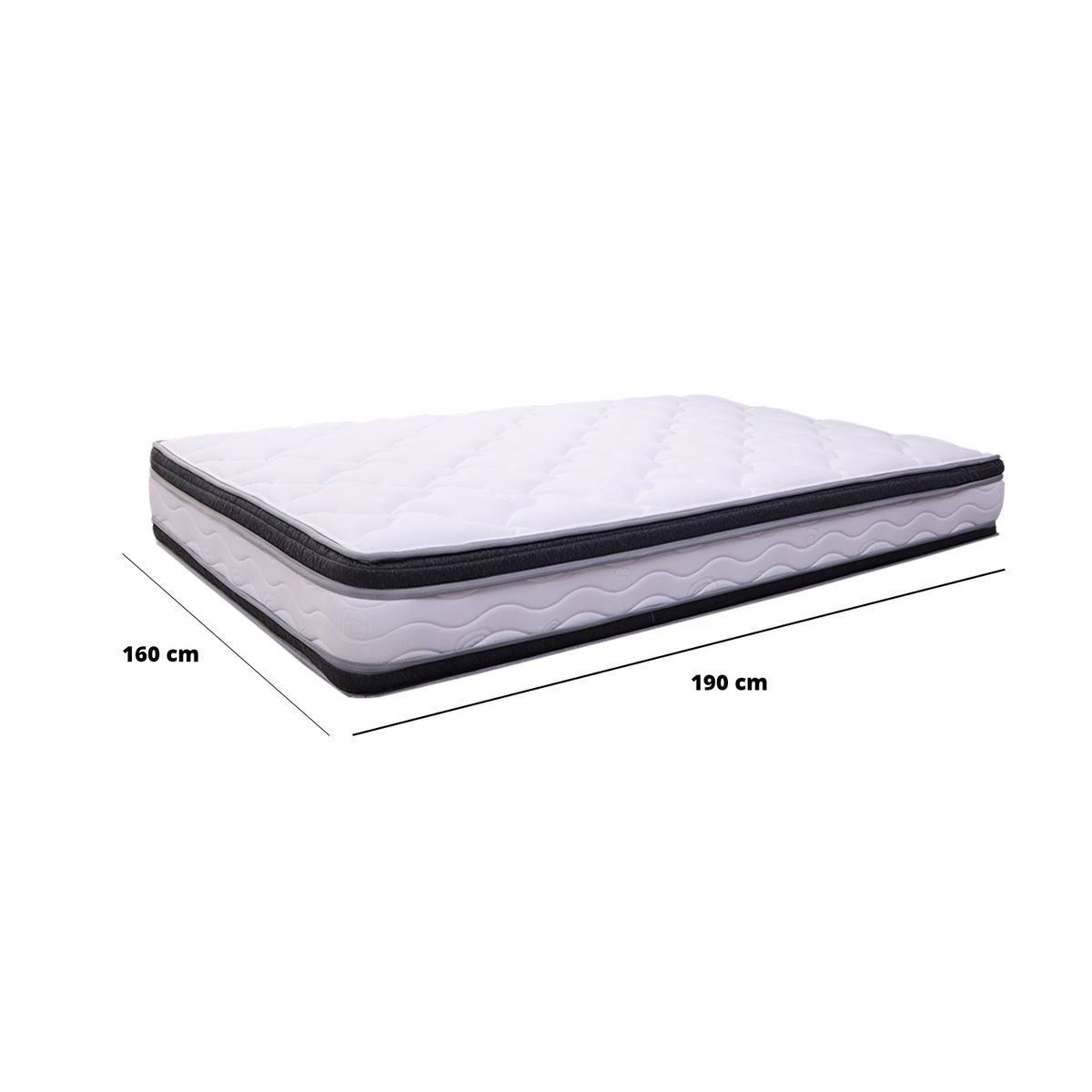 GENERICO - Colchon Fontana doble pillow 160 Cm