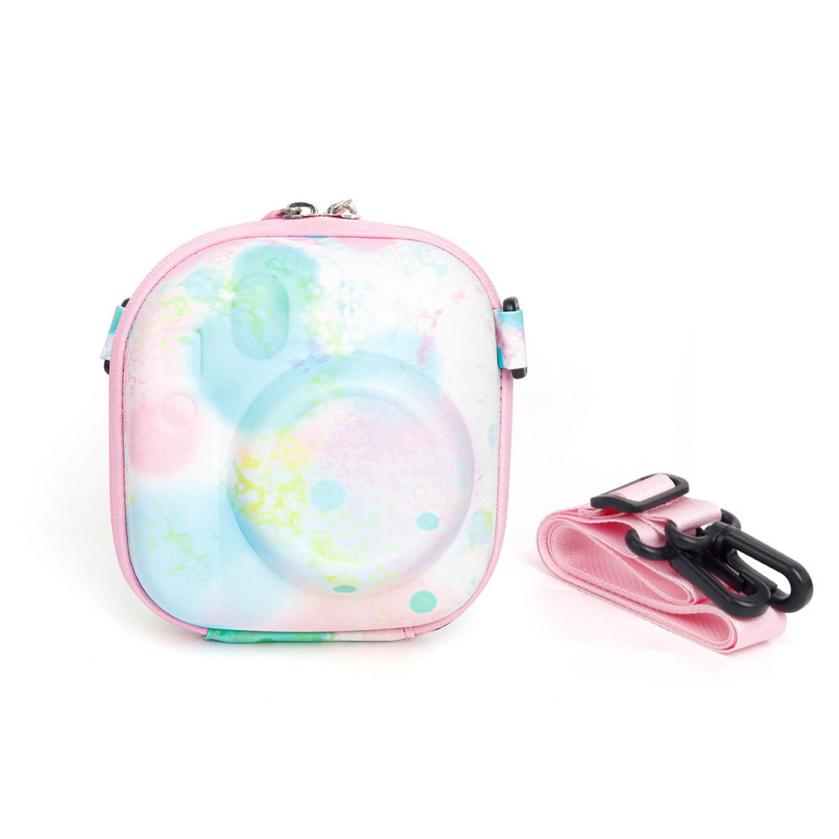 GENERICO - Estuche Universal Duro Eva Instax Mini 1211987+40 BUBBLE WATERCOLOR