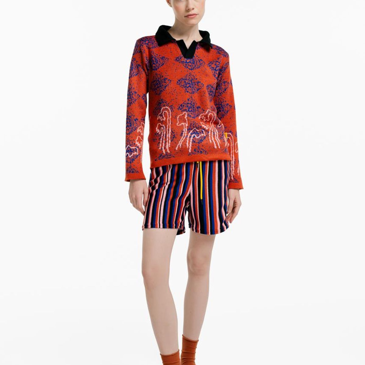 MAGLIONE - Camibuso Polo Flor de Paramo manga larga