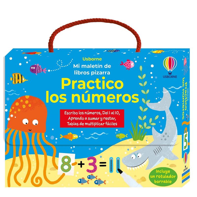 USBORNE - Práctico Los Números. Mi Maletín De Libros Pizarra