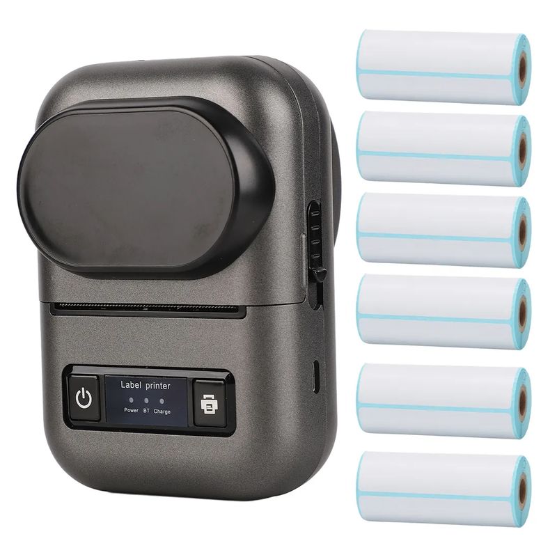 GENERICO - Impresora Etiquetas y Pos Térmica Portátil  Bluetooth PT-260 Color Negro