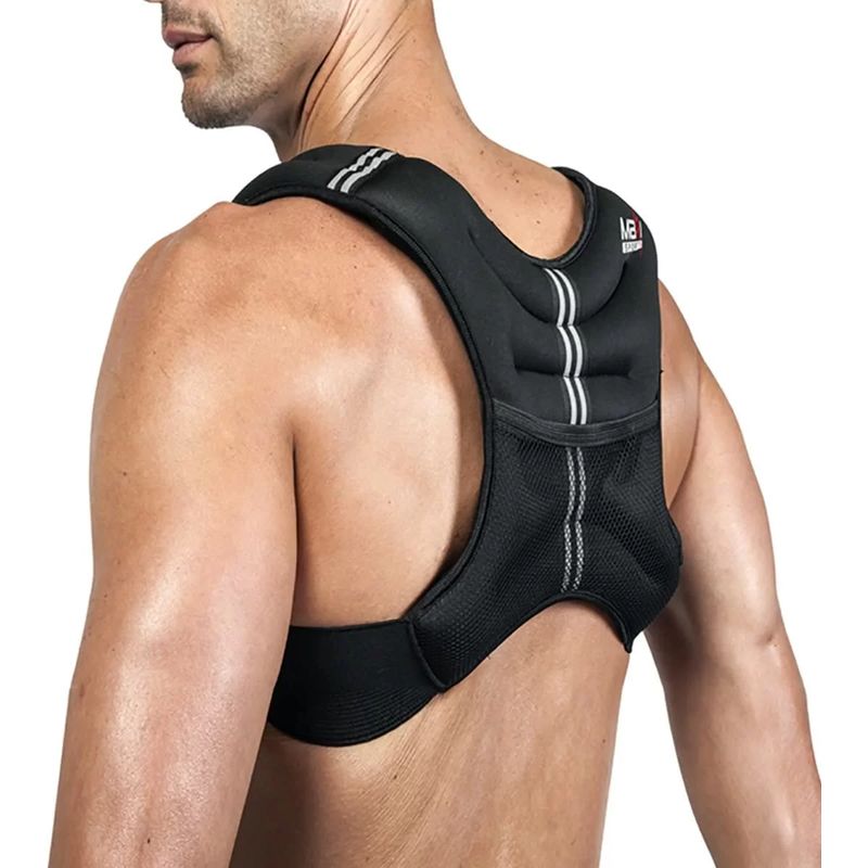 GENERICO - Chaleco Con Peso 5kg De Entrenamiento Sport Fitness Negro