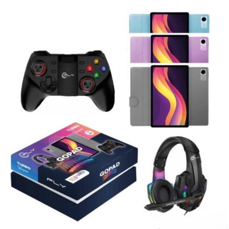 FLY - Tablet Gopad Gamer Fly Audífonos Control Estuche
