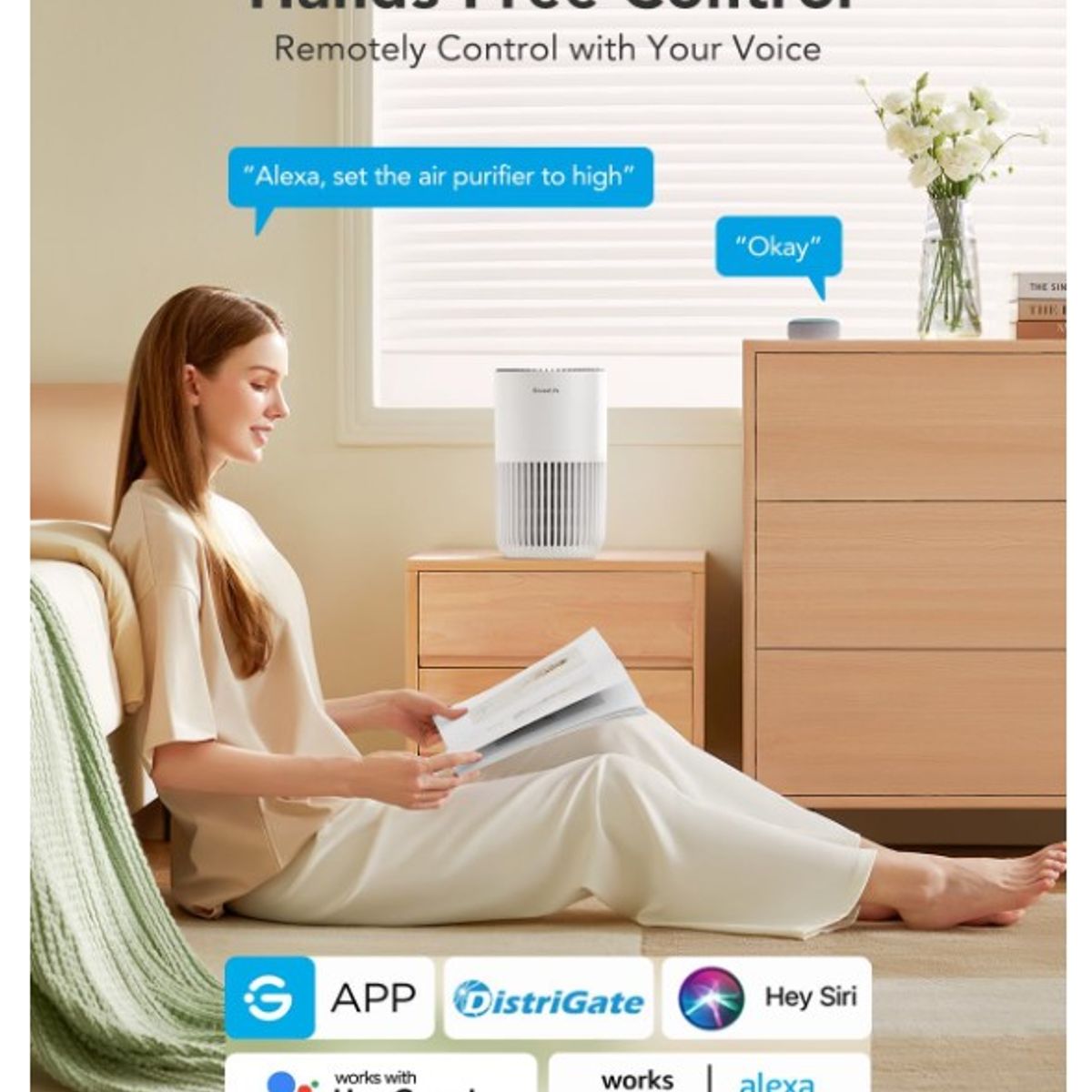 AMERICAN GENERICS - Goveelife Mini Purificador De Aire Para Dormitorio Purifica