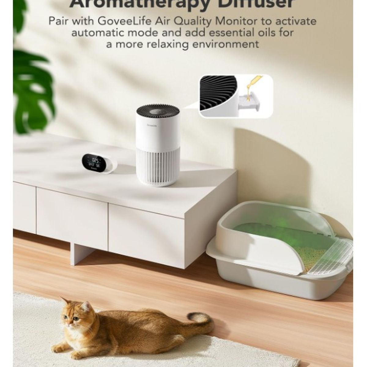 AMERICAN GENERICS - Goveelife Mini Purificador De Aire Para Dormitorio Purifica