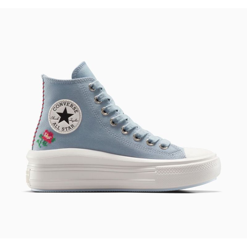 CONVERSE - Tenis Converse  Azul Mujer Chuck Taylor All Star Move Platform Rose Cross