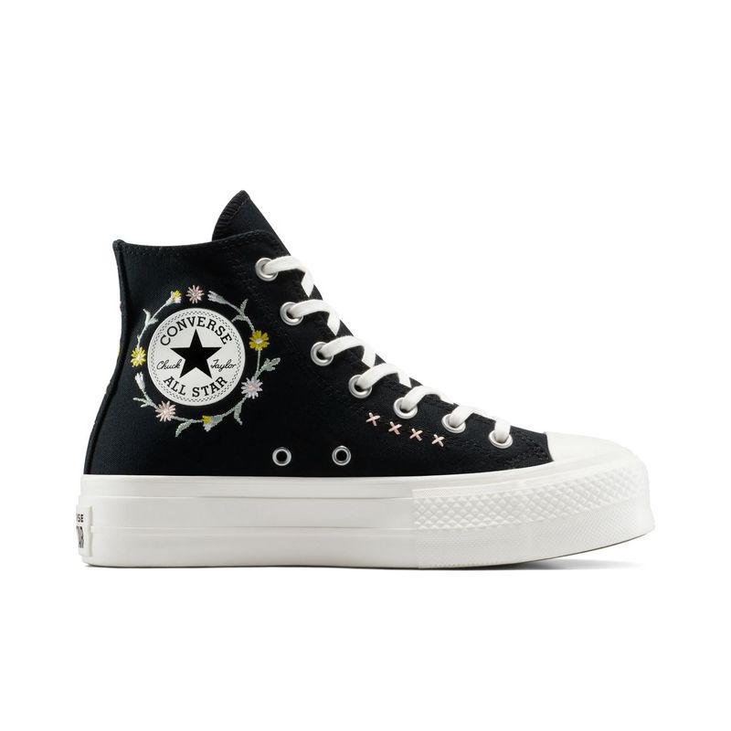 CONVERSE - Tenis Converse Negro Mujer Chuck Taylor All Star Lift