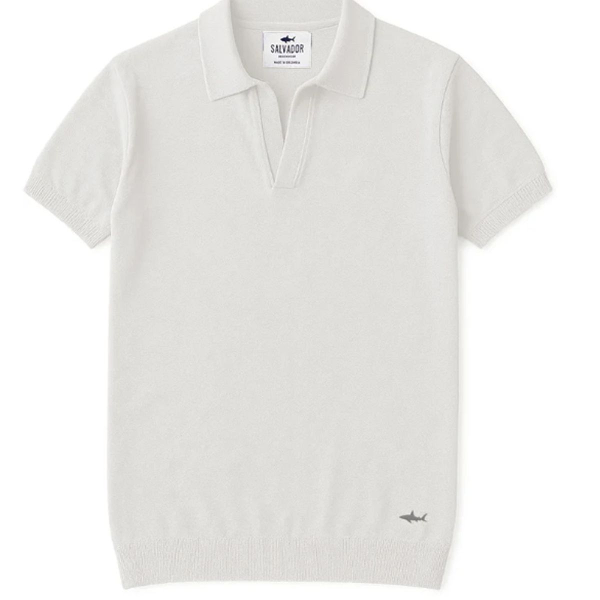SALVADOR BEACHWEAR - POLO DE PUNTO BLANCA