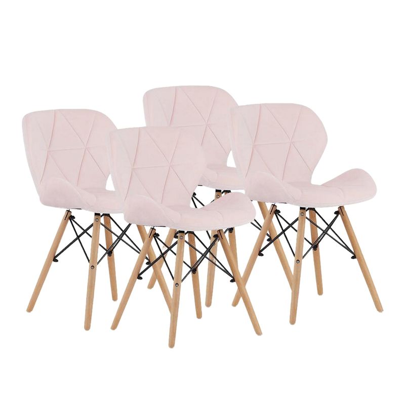 DISTRIONLINE - 4 unidades de Silla Mariposa color Rosa
