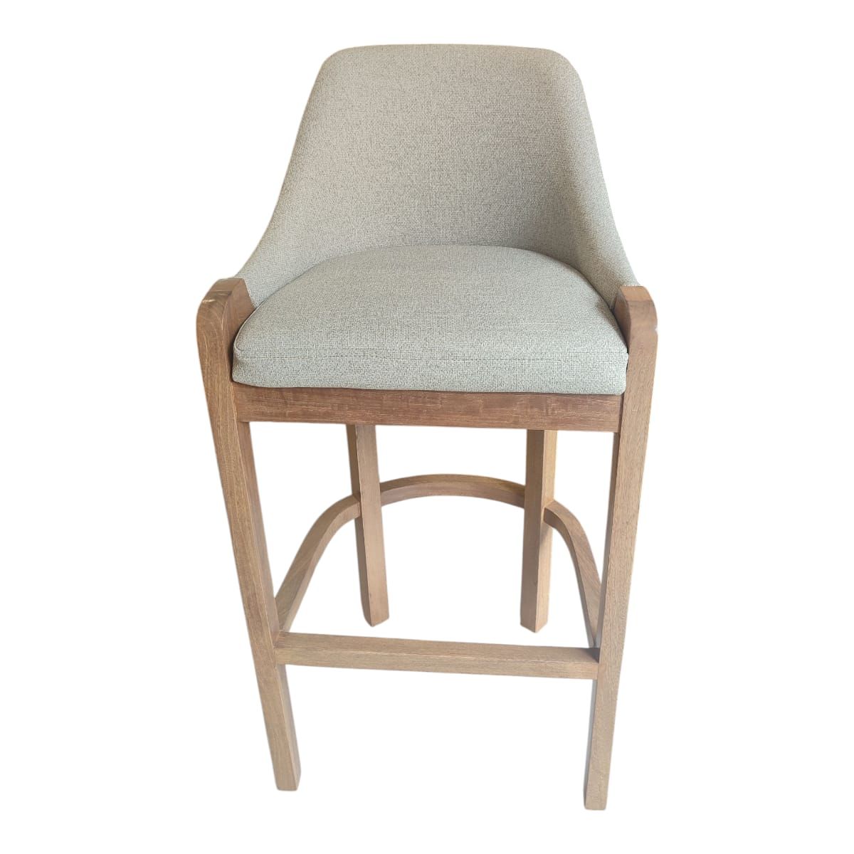 GENERICO - Silla para Barra o Bar en Roble y  tapizada