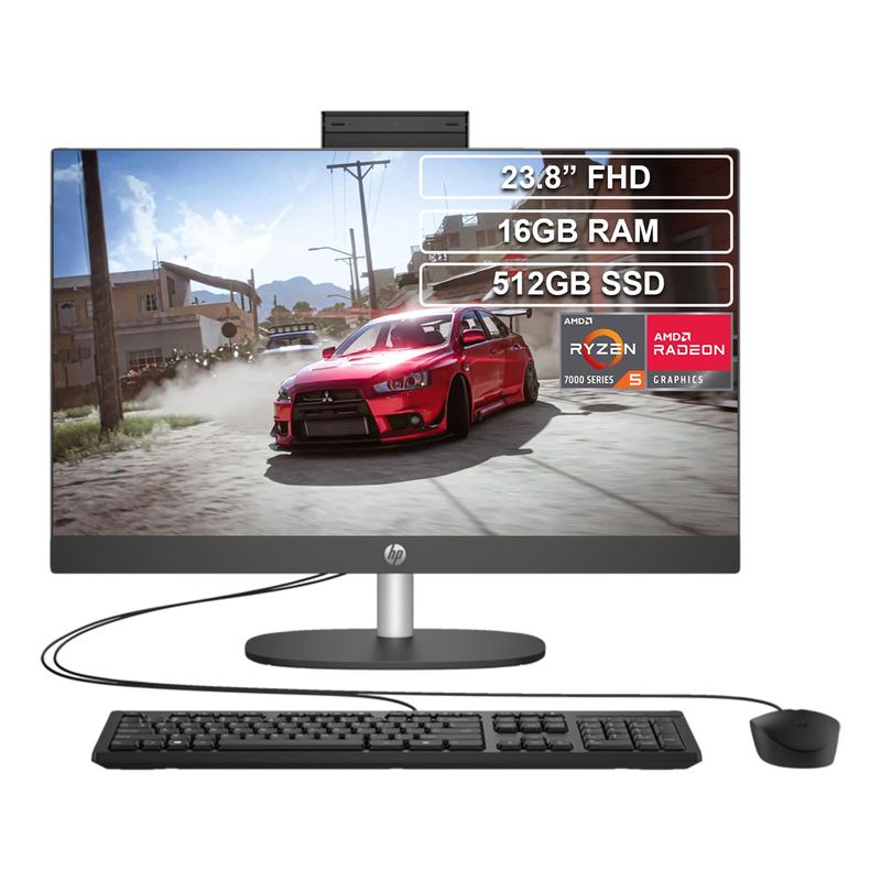 HP - HP ProOne 245 G10 AIO Negro – Ryzen 5