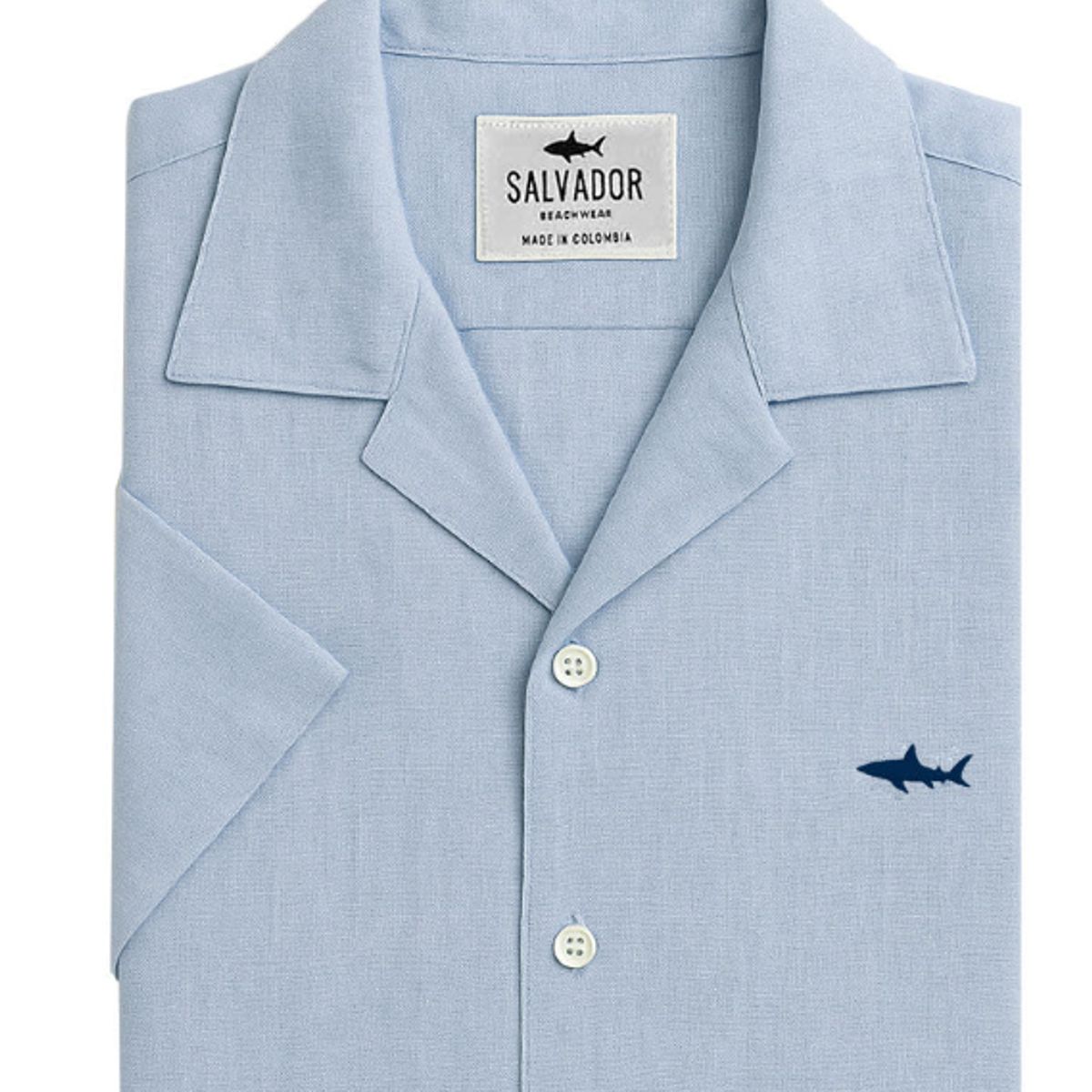 SALVADOR BEACHWEAR - CAMISA RESORT AZUL CLARA