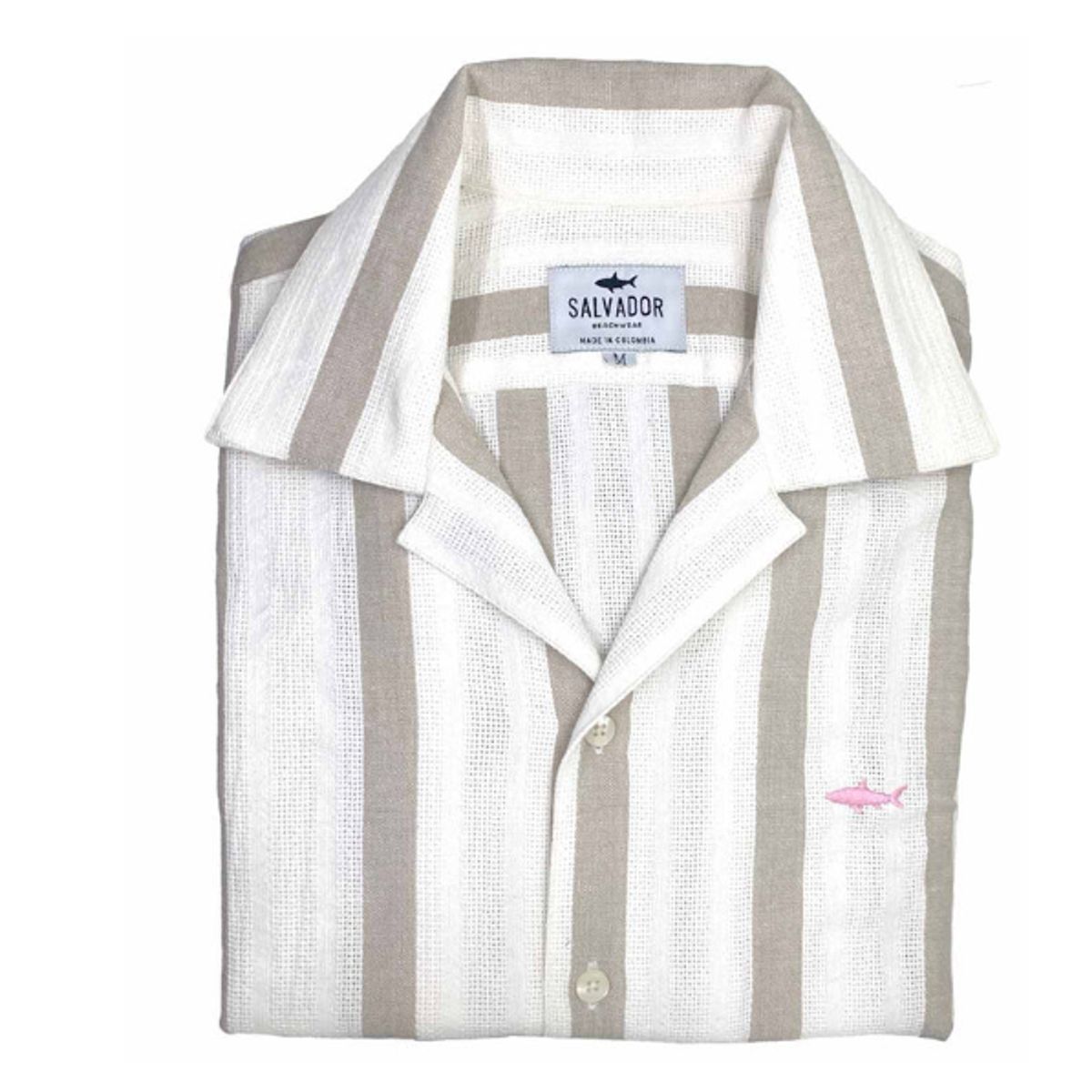 SALVADOR BEACHWEAR - CAMISA RESORT BLANCA R ARENA