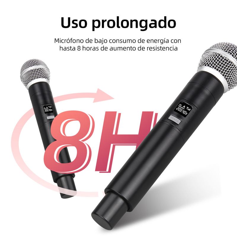 GENERICO - Sistema De Micrófono Inalámbrico De Mano Debra VM302