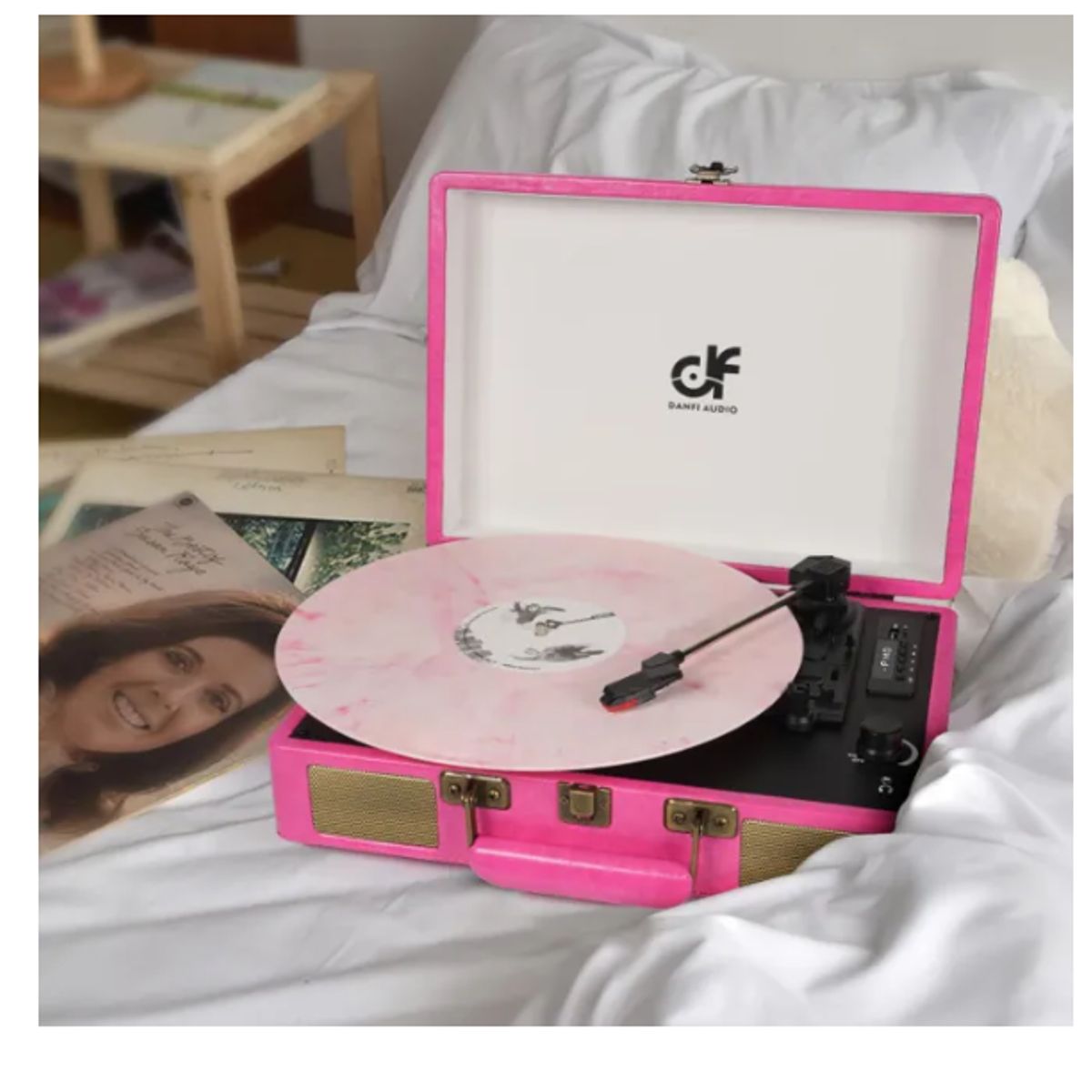 AMERICAN GENERICS - Tocadiscos Ochenta Vintage Bluetooh Maleta Portatil Victrola