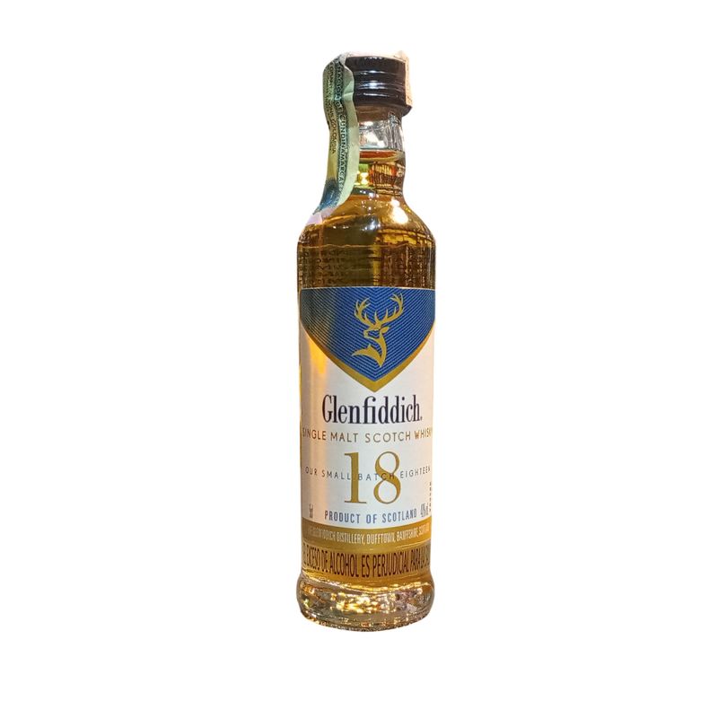 GLENFIDDICH - MINIATURA WHISKY GLENFIDDICH 18 AÑOS 50 ML