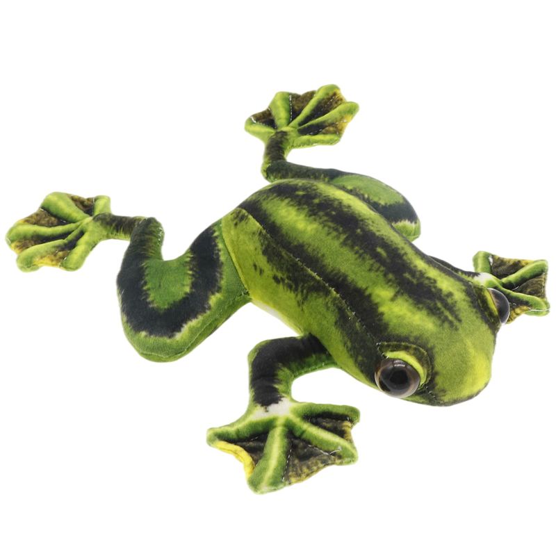 GENERICO - PELUCHE  RANA REALISTA 25 CM   VERDE