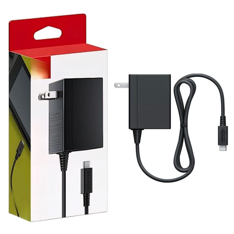 GENERICO - adaptador de corriente cargador compatible con switch lite oled
