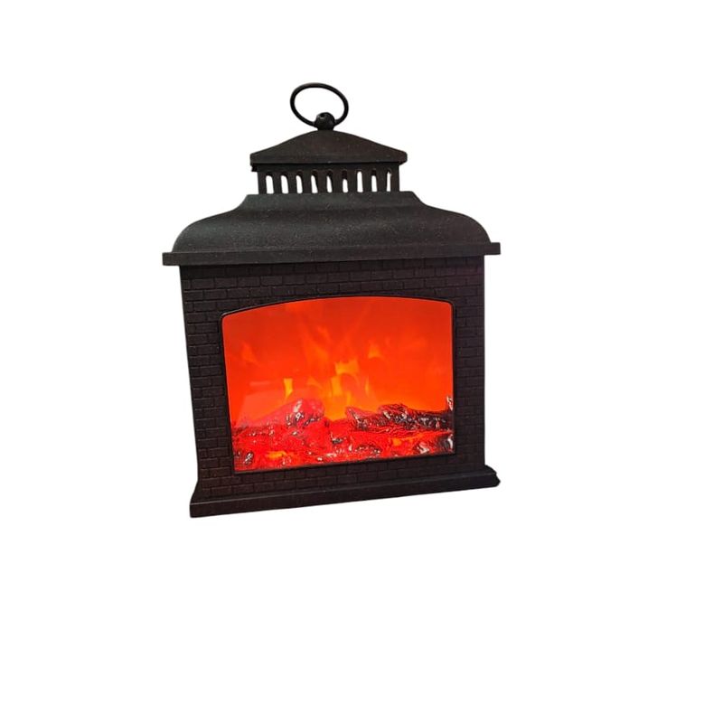 GENERICO - Simulacion de chimenea lampara de leña Lámpara Mide 38×30×13  cm