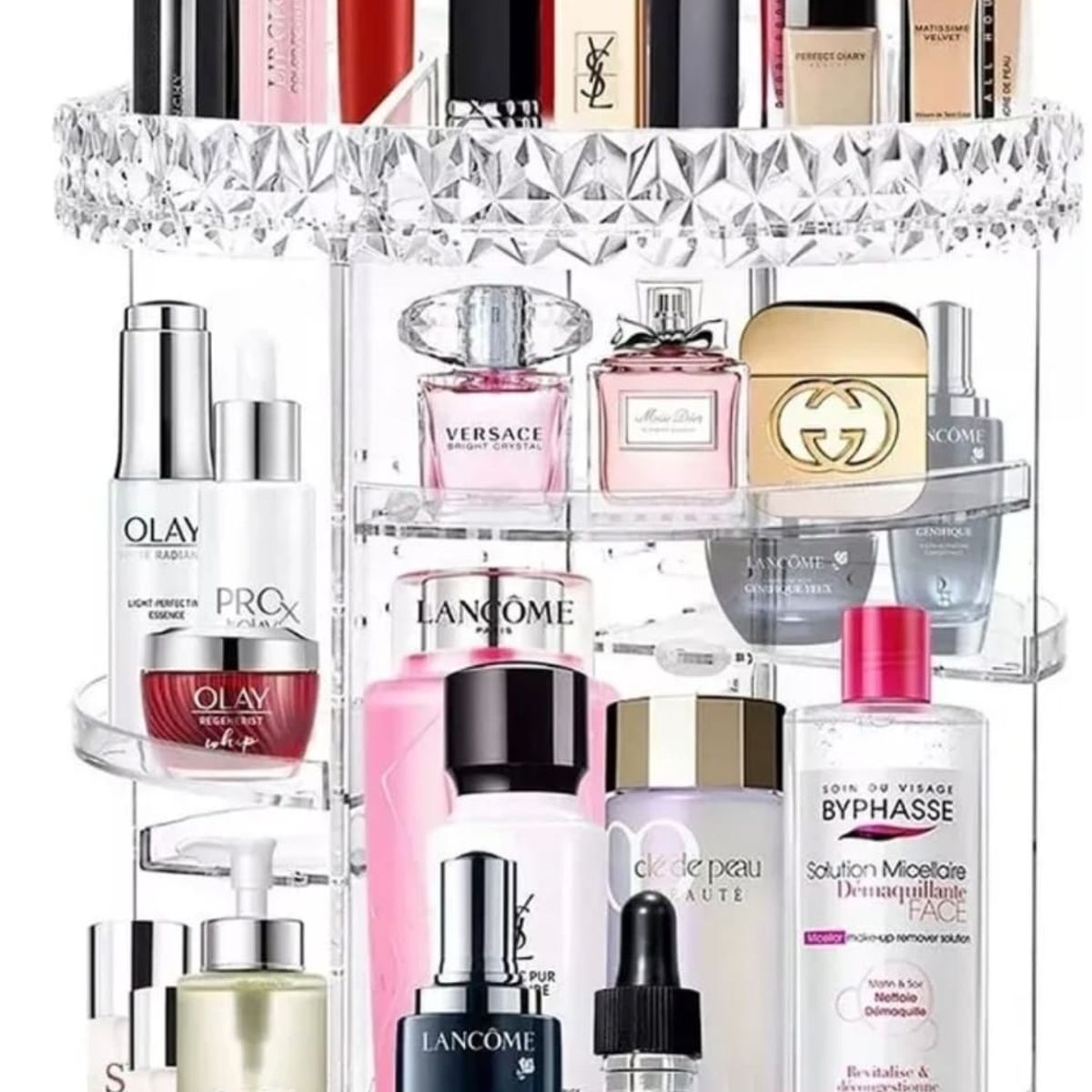 GENERICO - organizador para maquillaje y accesorios giratorio en acrilico