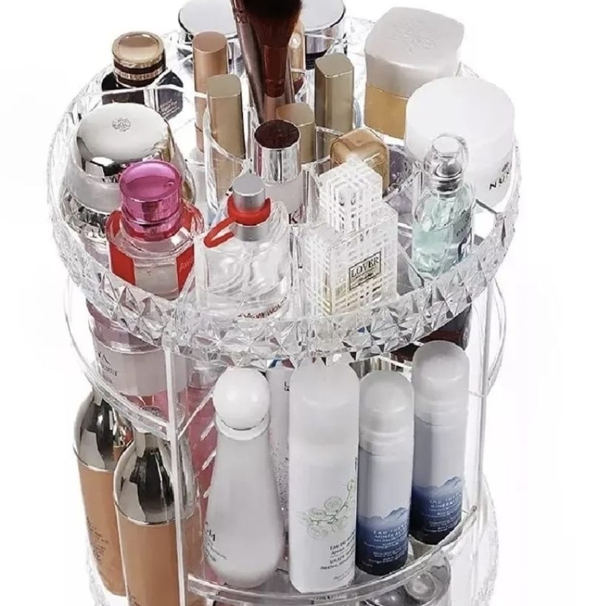 GENERICO - organizador para maquillaje y accesorios giratorio en acrilico