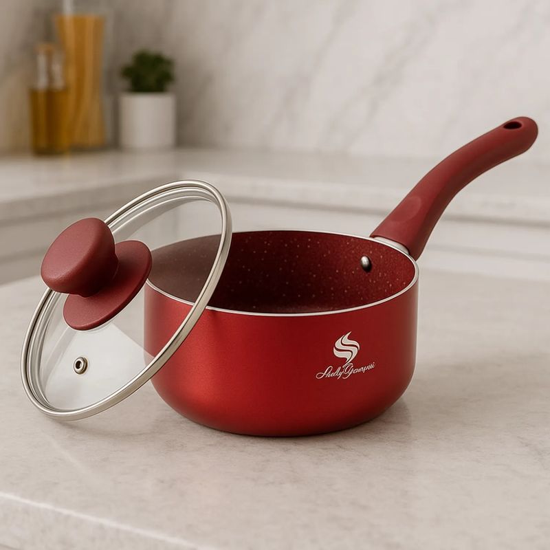 SCHAFFHAUSEN - Batería de Cocina Schaffhausen Red Velvet – 9 Piezas Original Suiza