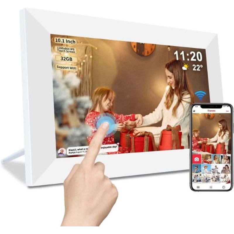 OEM - Marco Digital Inteligente 101 Pantalla Táctil Full HD Fotos App Reloj