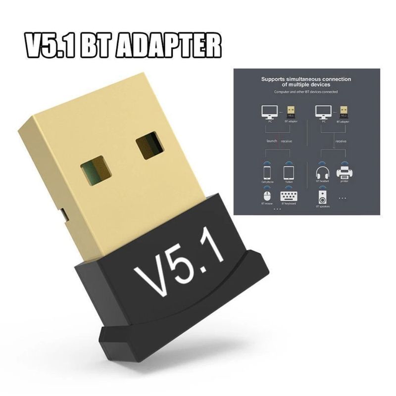 SENA BLUETOOTH - Adaptador USB Inalámbrico Bluetooth 5.1 Transmisor y Receptor para PC
