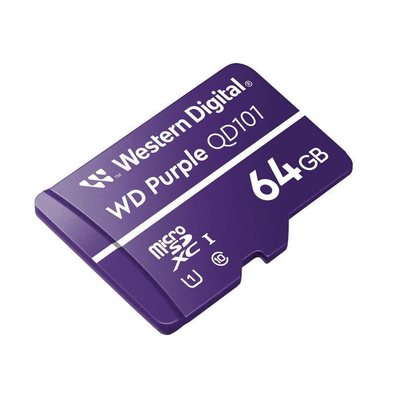 WESTERN DIGITAL - Memoria Wd Purple Sc Ultra Endurance Microsd Card - 64gb