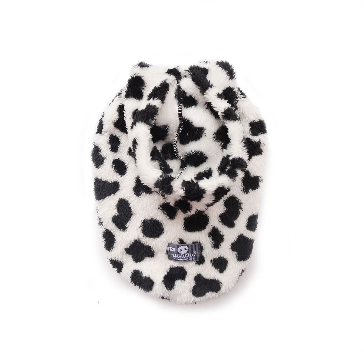 WAWAW - Hoodie XS manga sisa blanco manchas negras