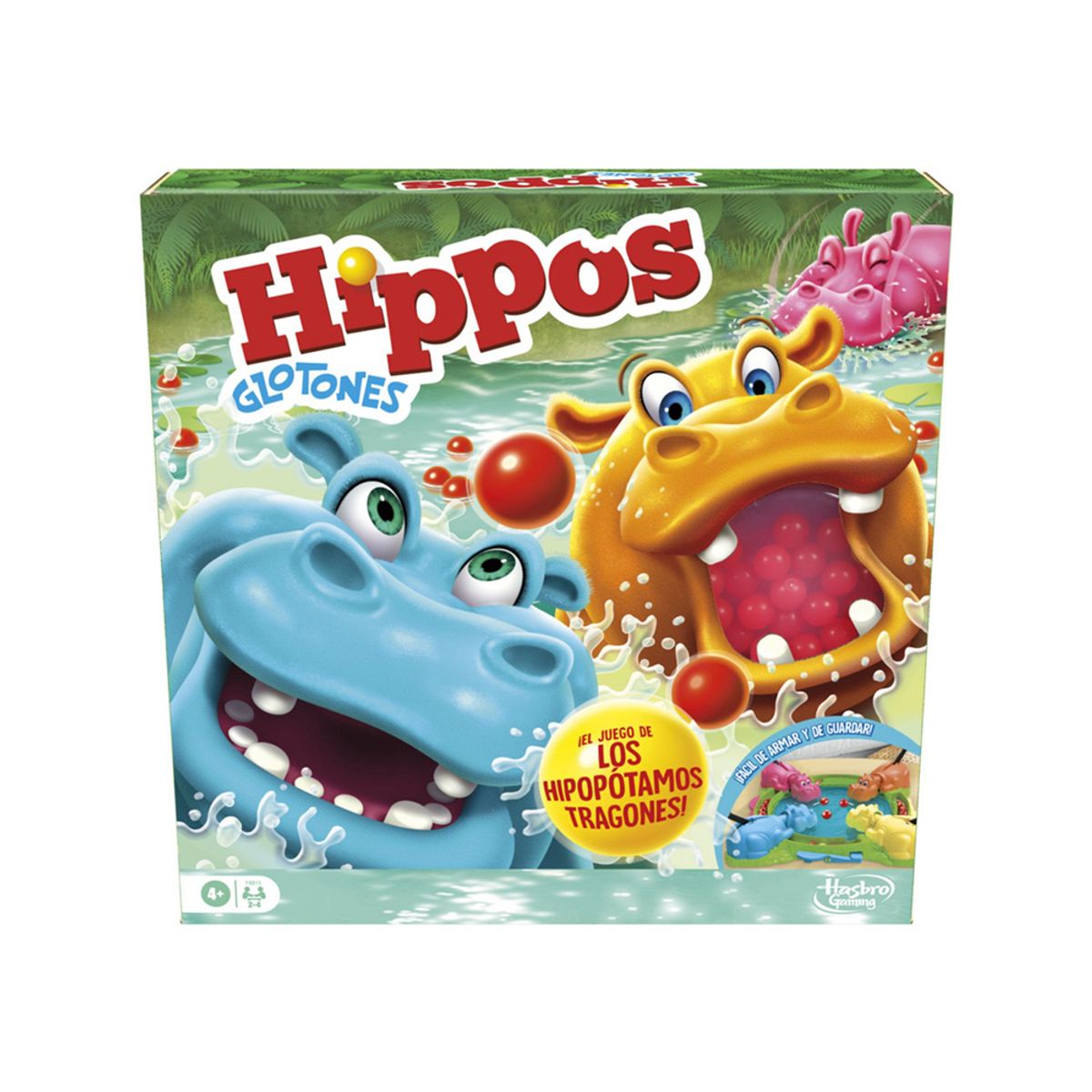 HASBRO - Juego de Mesa Hippos Glotones Hasbro Gaming