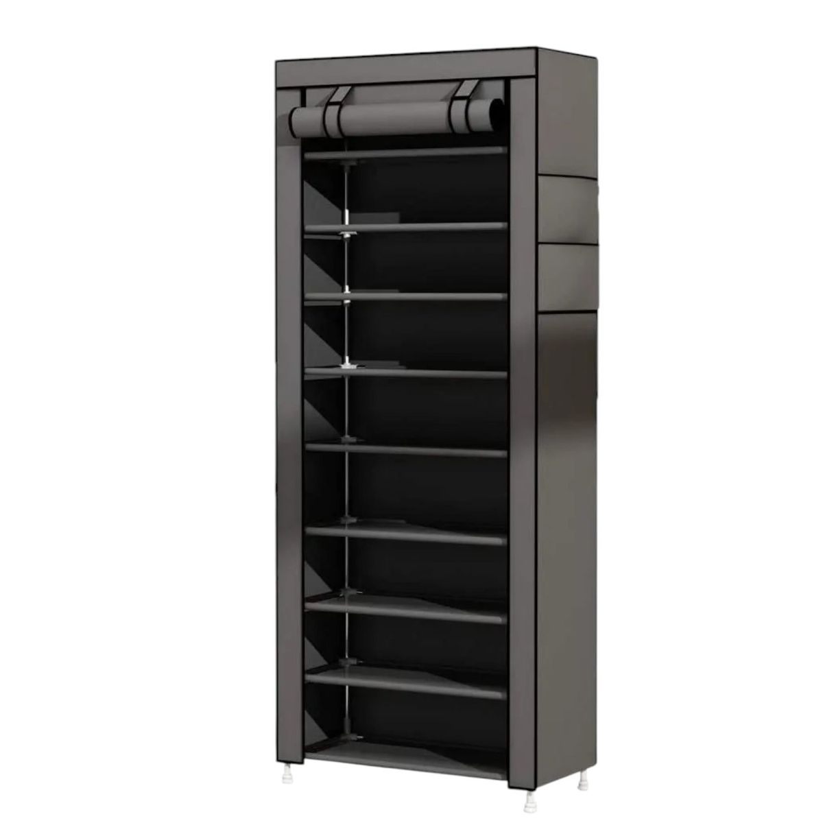 GENERICO - Zapatero Portatil Con Cubierta Para Ahorro De Espacio