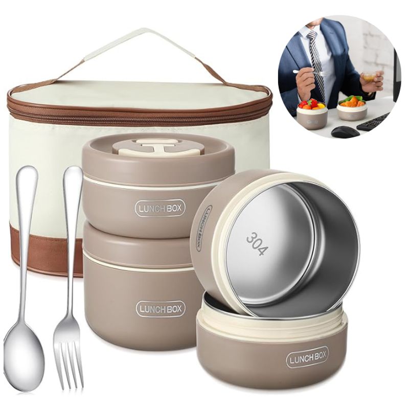 SHUNGA - Lonchera Térmica Portátil Mantiene La Comida Caliente Bento Aislada Para Adultos