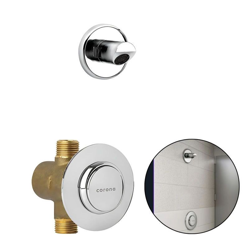 GENERICO - Grifería Ducha Antivandalica Cierre Automático Corona