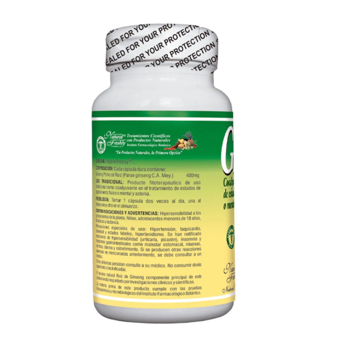 NATURAL FRESHLY - PANAX GINSENG X 50 CAPSULAS FRESHLY