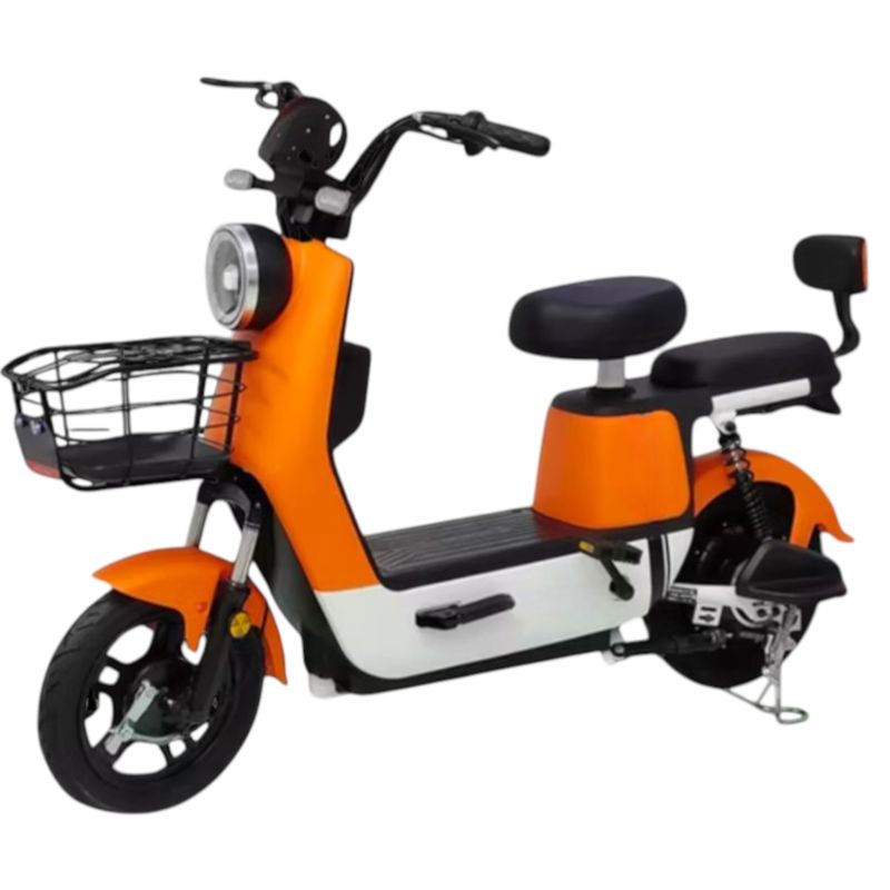 ECO BIKE - BICICLETA ELÉCTRICA 800WATS ECOEXPERT  NARANJA+NEGRO 120KL