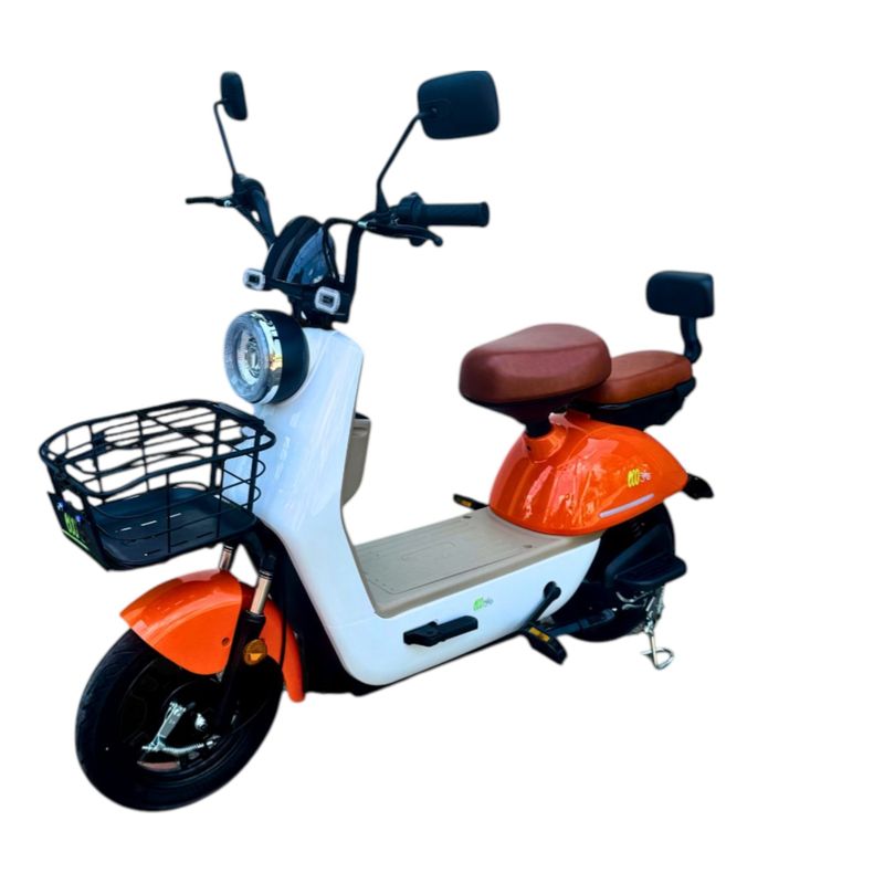 ECO BIKE - BICICLETA ELÉCTRICA 800WATS ECOSMART BLANCA+NARANJA 120KL