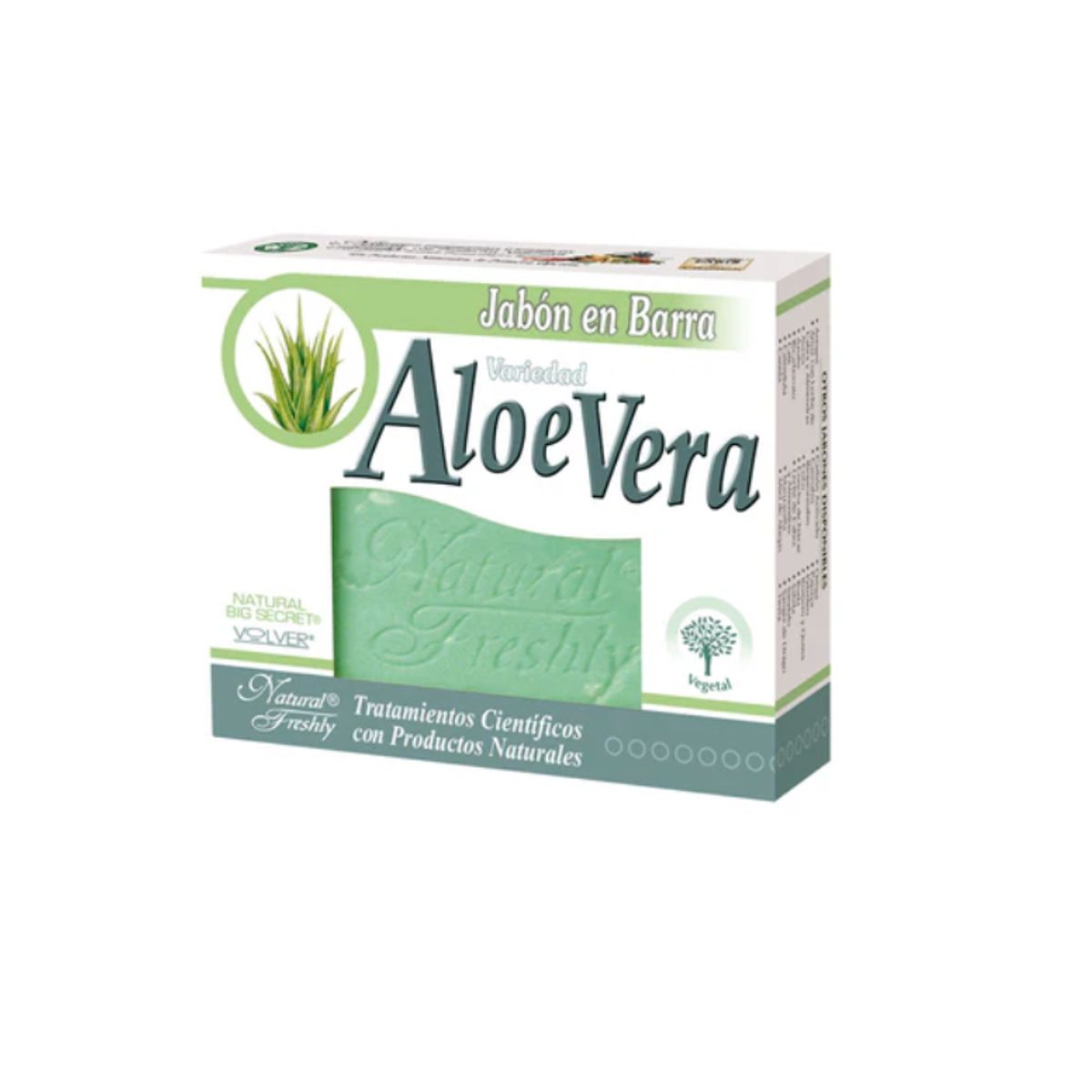 NATURAL FRESHLY - JABON DE ALOE VERA EN BARRA X 90 GR.