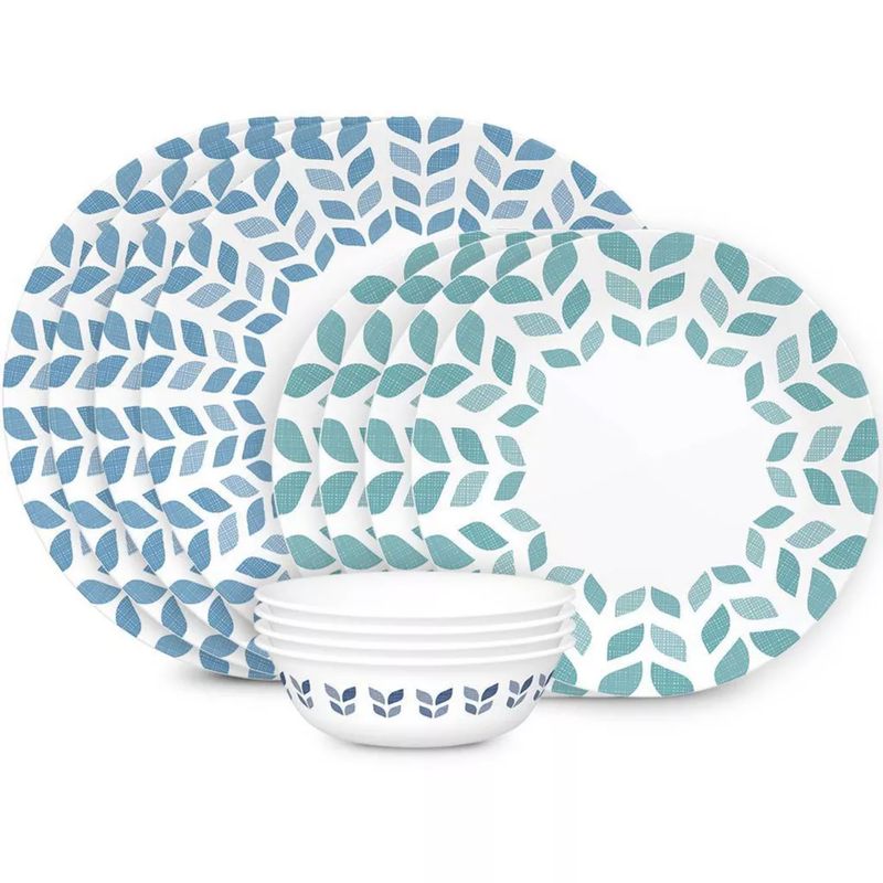 CORELLE - Vajilla Corelle Northern Pines  Naturaleza Nórdica 12 Piezas