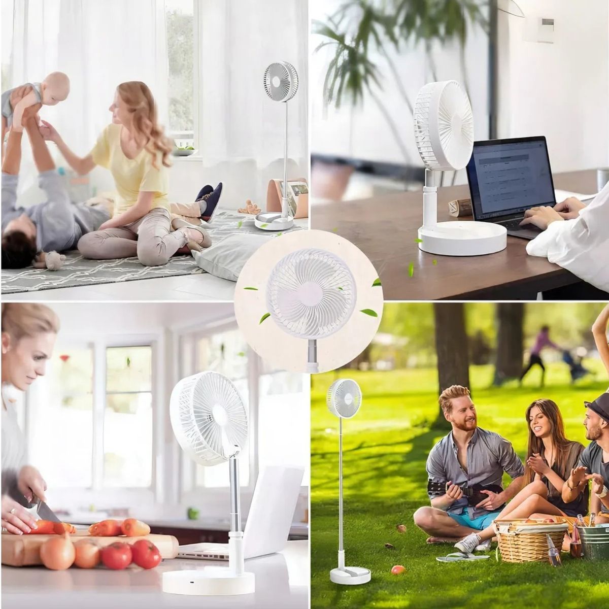 GENERICO - Ventilador Plegable Compacto Para Mesa Escritorio