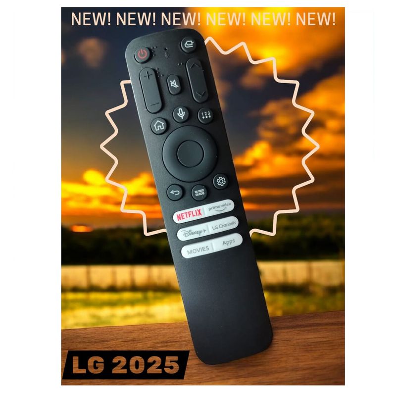 GENERICO - Control LG 2025 botón Netflix con comando de voz