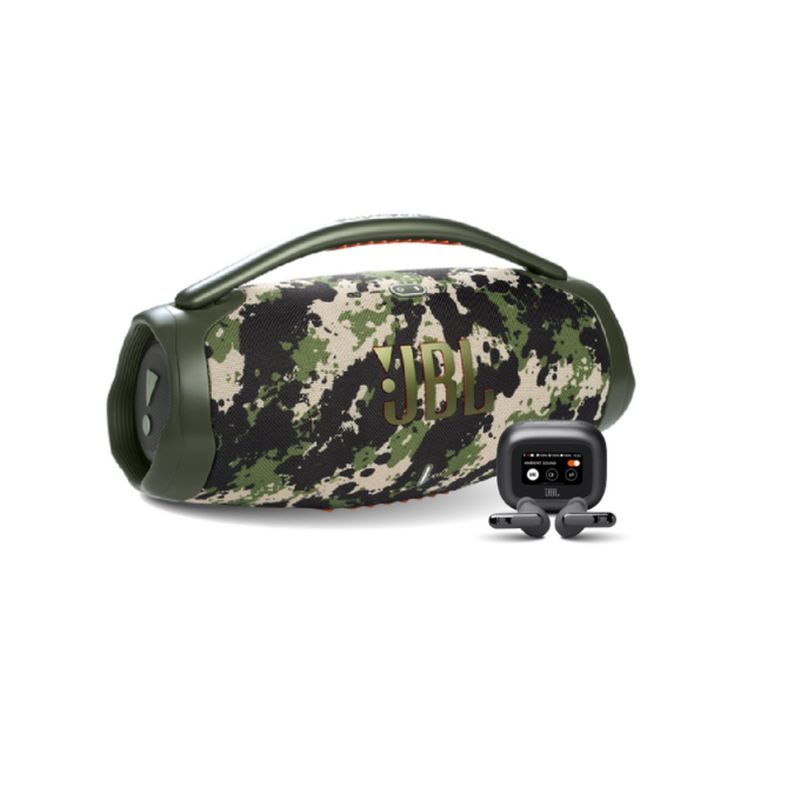 JBL - Boombox camuflado con livebeam 3