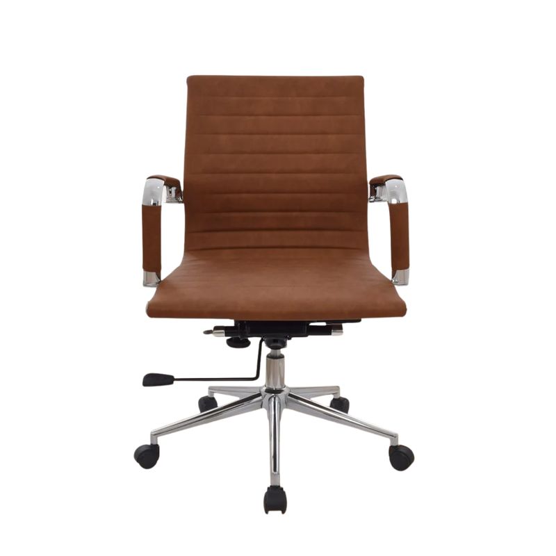 BONNO - Silla De Escritorio Boss Medio Bonno Cómoda Moderna Color Camel