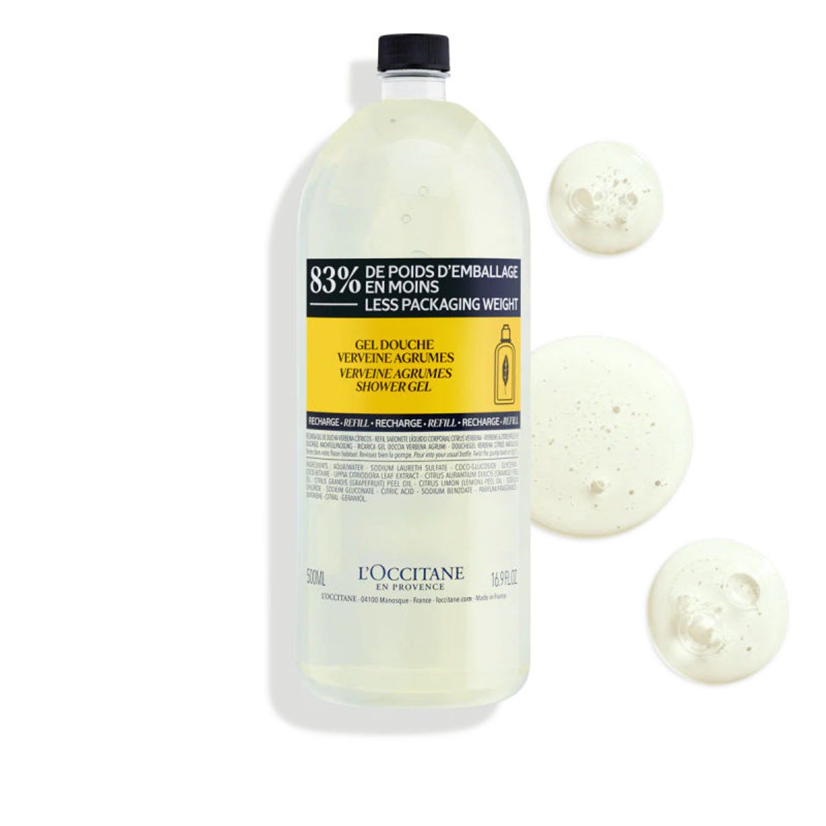 LOCCITANE - Eco Refill Gel de ducha Verbena Cítrica 500ml